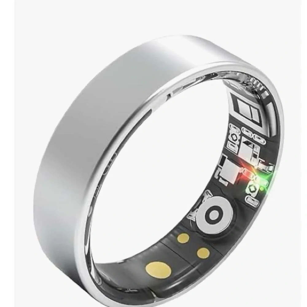 Smart Sensor Ring in Silver - Health & Activity Wearable